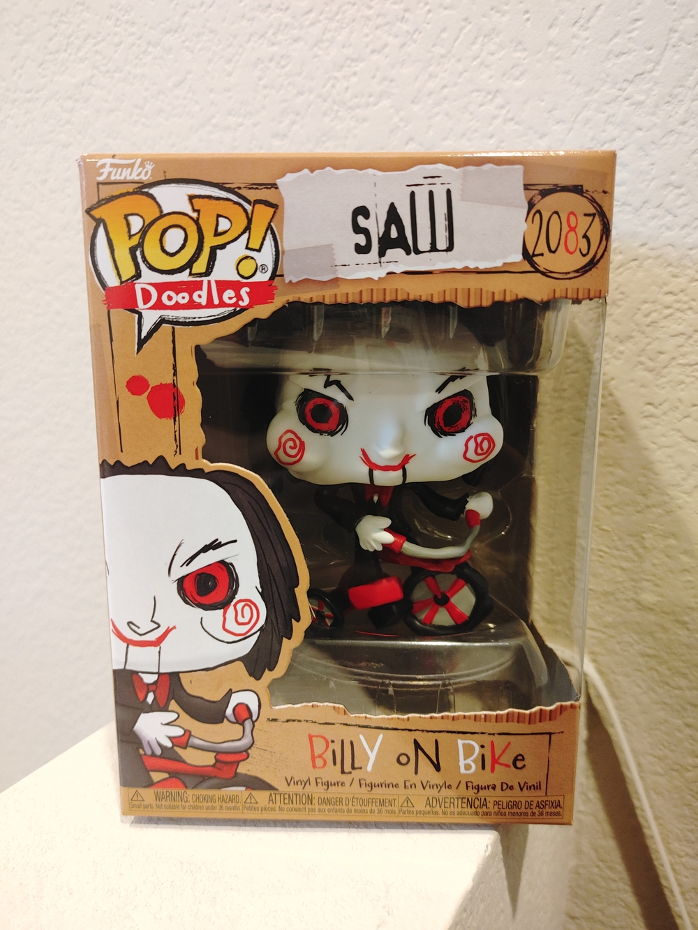 Funko Pop! Doodles Billy on Bike Vinyl Figure - White, Red & Black